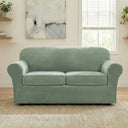 H.Versailtex Modern Velvet Plush High Stretch Sofa Slipcover with Elastic Bottom