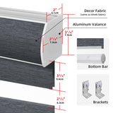 85% Blackout Motorized Zebra Shade 95mm Ingrid