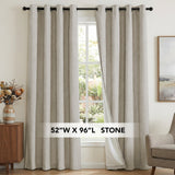 H.Versailtex Premium 100% Blackout Curtains Thermal Insulated White Liner Grommet Top Sold by 2 Panel
