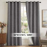 H.Versailtex Premium 100% Blackout Curtains Thermal Insulated White Liner Grommet Top Sold by 2 Panel
