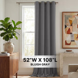 H.Versailtex 1 Panel Blackout Thermal Insulated Grommet Top Short Solid Color Curtain