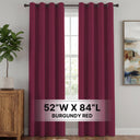 H.Versailtex 2 Panels Blackout Curtains Thermal Insulated Grommet Top Solid Color Curtains