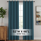 H.Versailtex 2 Panels Blackout Curtains Thermal Insulated Grommet Top Solid Color Curtains