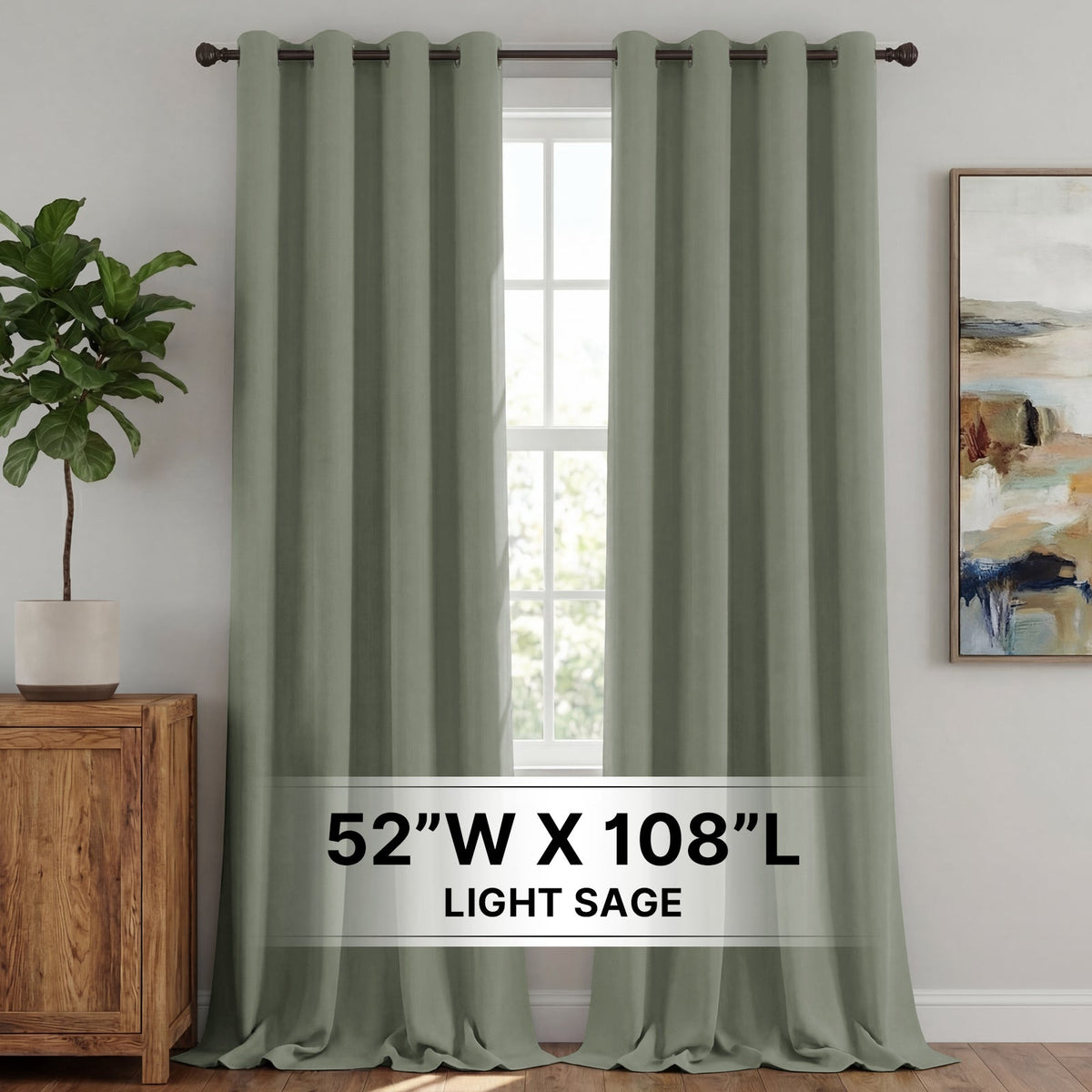 H.Versailtex 2 Panels Blackout Curtains Thermal Insulated Grommet Top Solid Color Curtains