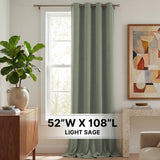 H.Versailtex 1 Panel Blackout Thermal Insulated Grommet Top Short Solid Color Curtain