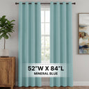 H.Versailtex 2 Panels Blackout Curtains Thermal Insulated Grommet Top Solid Color Curtains