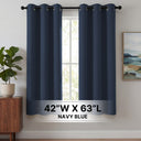 H.Versailtex 2 Panels Blackout Curtains Thermal Insulated Grommet Top Solid Color Curtains
