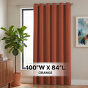 H.Versailtex 1 Panel Blackout Patio Curtains Extra Wide Grommet Top Solid Color Curtains