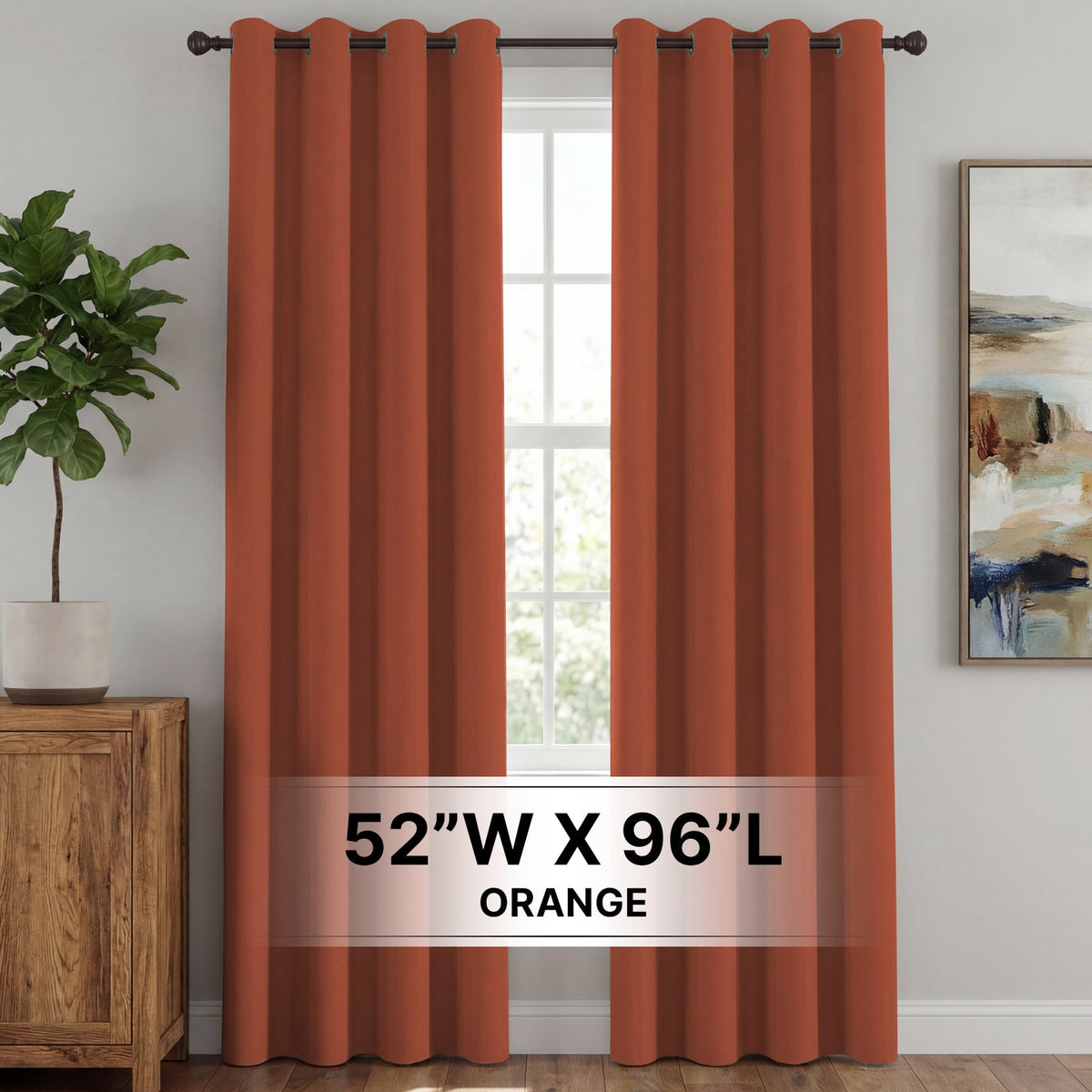 H.Versailtex 2 Panels Blackout Curtains Thermal Insulated Grommet Top Solid Color Curtains