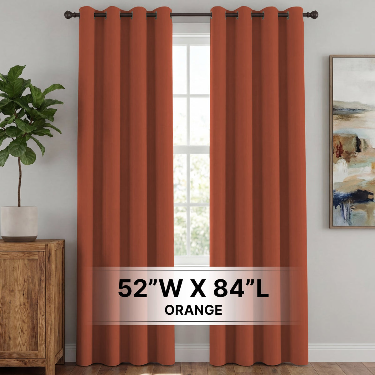H.Versailtex 2 Panels Blackout Curtains Thermal Insulated Grommet Top Solid Color Curtains