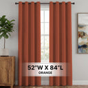 H.Versailtex 2 Panels Blackout Curtains Thermal Insulated Grommet Top Solid Color Curtains