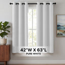 H.Versailtex 2 Panels Blackout Curtains Thermal Insulated Grommet Top Solid Color Curtains