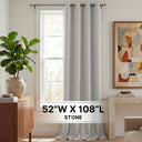 H.Versailtex 1 Panel Blackout Thermal Insulated Grommet Top Short Solid Color Curtain