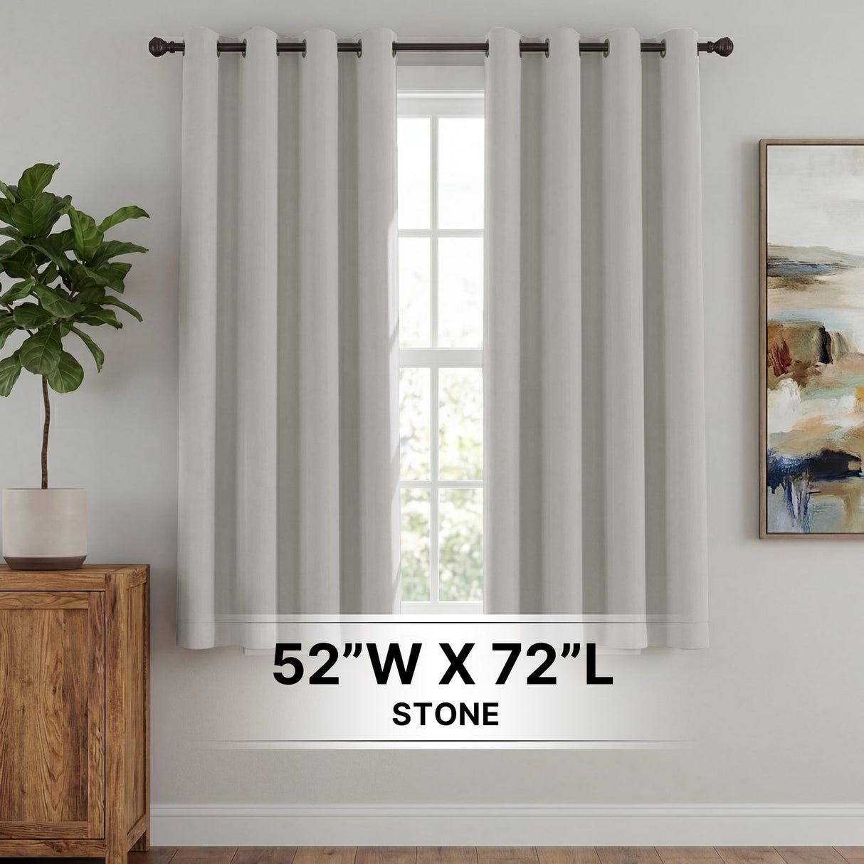 H.Versailtex 2 Panels Blackout Curtains Thermal Insulated Grommet Top Solid Color Curtains
