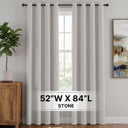 H.Versailtex 2 Panels Blackout Curtains Thermal Insulated Grommet Top Solid Color Curtains