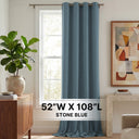 H.Versailtex 1 Panel Blackout Thermal Insulated Grommet Top Short Solid Color Curtain