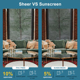 50% Flight Filter Motorized Roller Shades PVC Sun-Screen