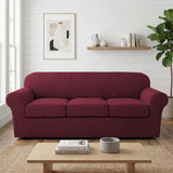 H.Versailtex Stretch Thicker Jacquard Fabric Sofa Slipcover