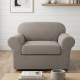H.Versailtex Stretch Thicker Jacquard Fabric Sofa Slipcover