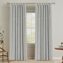 Natural Linen Tab Top Curtains Semi Sheer Curtains