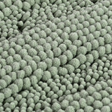 H.Versailtex 1 Piece Extra Thick Chenille Striped Pattern Shaggy Bath Rugs
