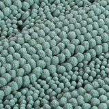 H.Versailtex 1 Piece Extra Thick Chenille Striped Pattern Shaggy Bath Rugs