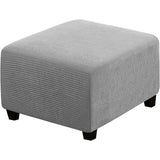 H.Versailtex  Stretch High Spandex Jacquard Ottoman Covers Fit with Elastic Bottom