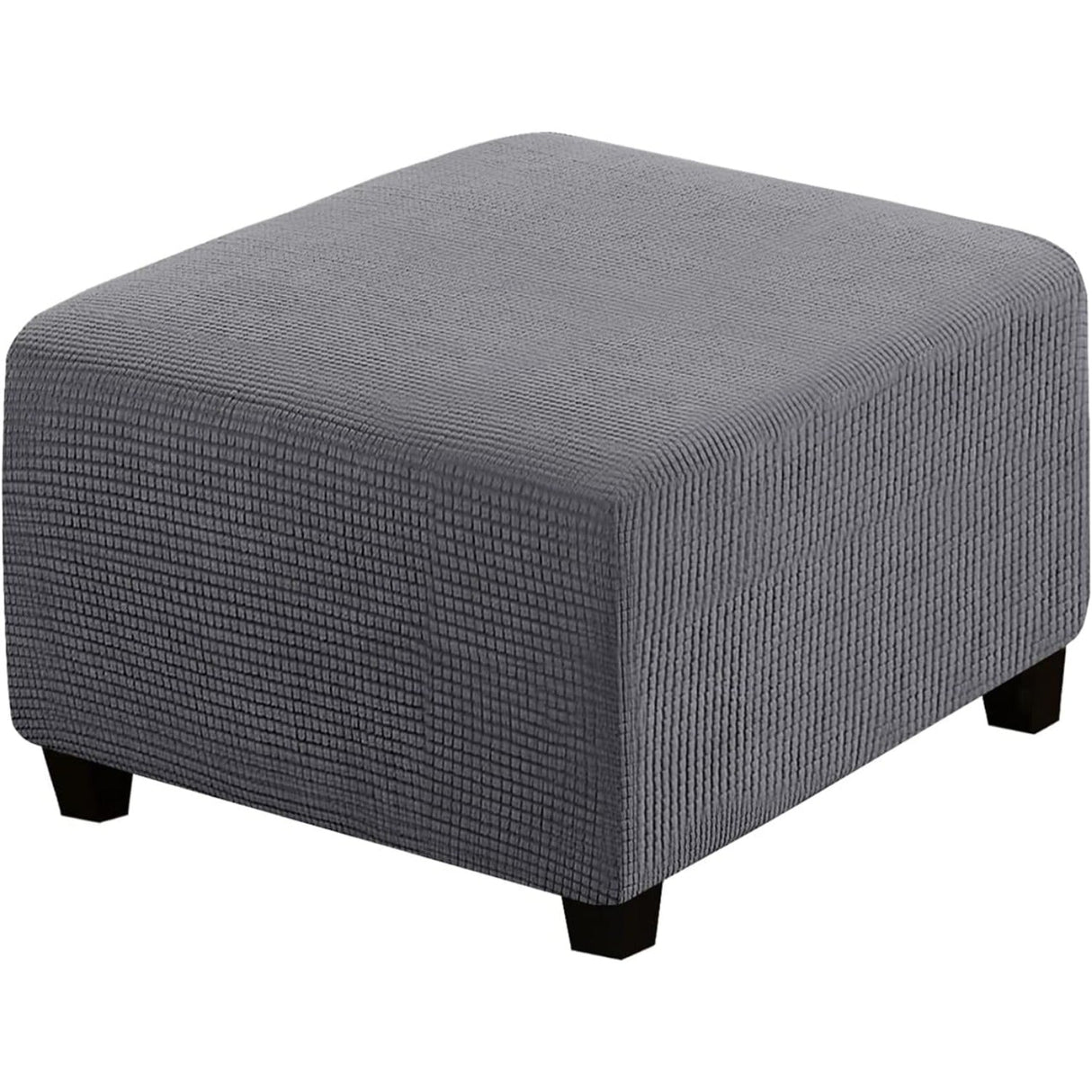 H.Versailtex  Stretch High Spandex Jacquard Ottoman Covers Fit with Elastic Bottom
