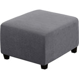 H.Versailtex  Stretch High Spandex Jacquard Ottoman Covers Fit with Elastic Bottom