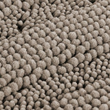 H.Versailtex 1 Piece Extra Thick Chenille Striped Pattern Shaggy Bath Rugs