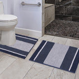 Chenille Ombre Bath Rug Set 20"x 32" & 20"x 20" U Shape