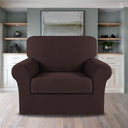 2-Piece Jacquard 1-Seater Chair Slipcover