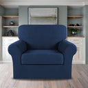 2-Piece Jacquard 1-Seater Chair Slipcover