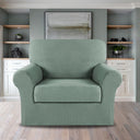 2-Piece Jacquard 1-Seater Chair Slipcover