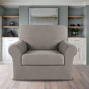 2-Piece Jacquard 1-Seater Chair Slipcover