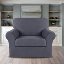 2-Piece Jacquard 1-Seater Chair Slipcover