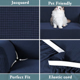 1-Piece Jacquard 2 Seater Loveseat Slipcover