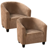 Velvet Club Tub Chair Slipcovers 2 Pack