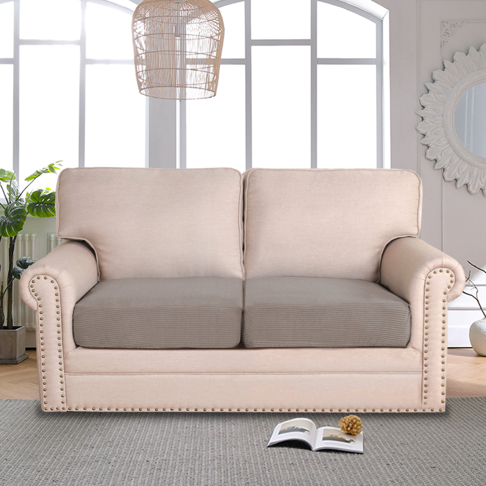 Jacquard Stretch Box Seat Cushion Slipcovers