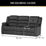 Simply Stretch Velvet Recliner Slipcovers with Armrest Covers 3 Seater