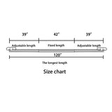 H.VERSAILTEX Double Curtain Rods for Windows 84 to 120 Inch Wrap Around Indoor / Outdoor Double Curtain Rods for Blackout Curtains, Suit for Grommet and Rod Pocket, Bronze