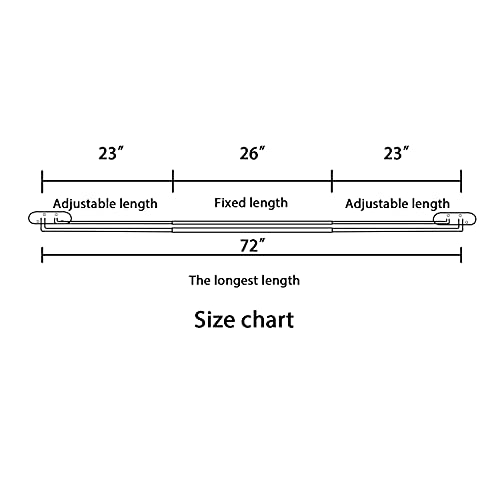 H.VERSAILTEX Double Curtain Rods for Windows 52 to 72 Inch Wrap Around Indoor / Outdoor Double Curtain Rods for Blackout Curtains, Suit for Grommet and Rod Pocket, Nickel