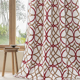 Room Darkening Geometric Curtains W52" x L96" Set of 2 Panels