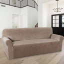 1-Piece Luxury Velvet 4 Seater Stretch Sofa Slipcover