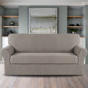 2-Piece Jacquard 4-Seater extra Large Sofa Slipcover