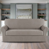 2-Piece Jacquard 4-Seater extra Large Sofa Slipcover