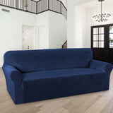 1-Piece Luxury Velvet 4 Seater Stretch Sofa Slipcover