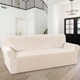 1-Piece Luxury Velvet 3 Seater Stretch Sofa Slipcover