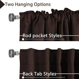 H.Vesailtex 2 Panels Blackout Thermal Insulated Back Tab Rod Pocket Solid Color Curtains