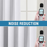 H.VERSAILTEX 100% Blackout Curtains for Bedroom Thermal Insulated Curtains & Drapes Blackout Curtains 108 Inches Long Rod Pocket Curtains for Living Room with Black Liner 2 Panels Set, Pure White